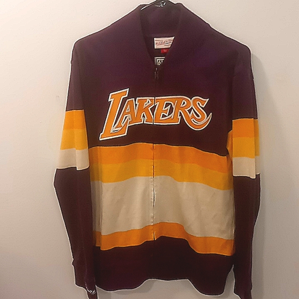 Mitchell & Ness Lakers Zip-Up Sweater